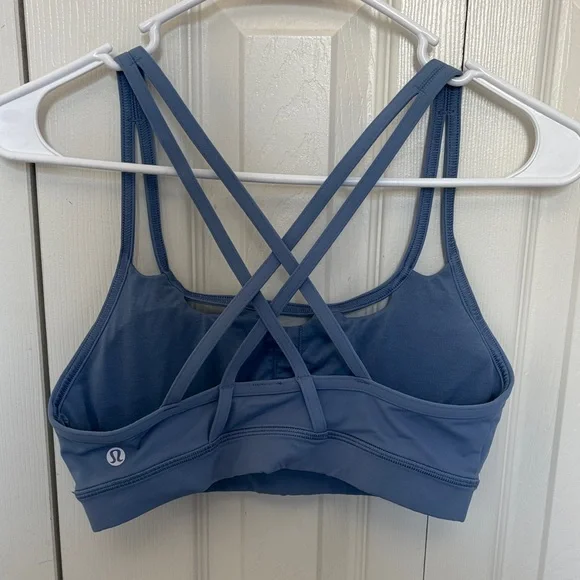 Lululemon Athletica Cross-Back Blue Sports Bra - Picture 2 of 4